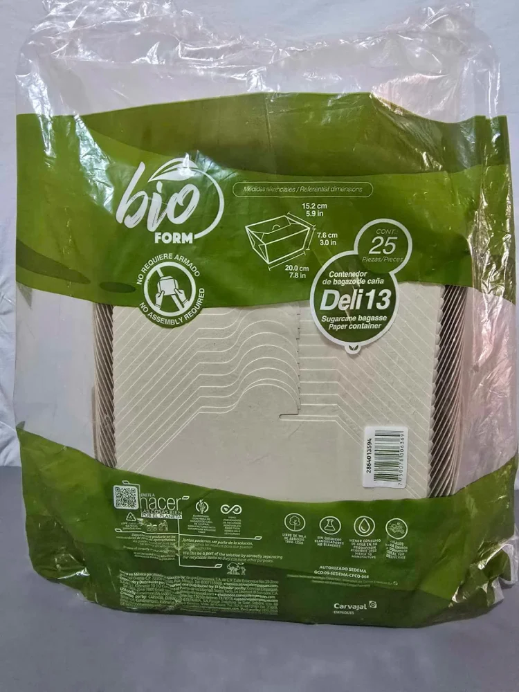 DELI 13 BIOFORM DELI 13 BIOFORMM NATURAL 2 CAJAS MARRON Y 1 CAJA VERDE - Imagen 1