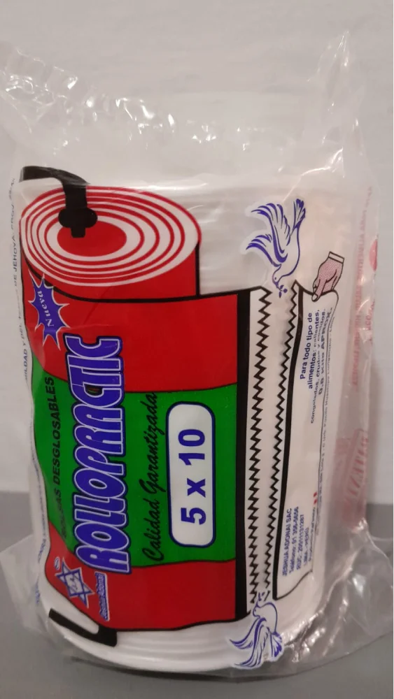 Bolsas 5x10 Rollomatic Eco 800 GR Mt Bolsas 5x10 Rollopractic Eco 800 GR Mt - Imagen 1
